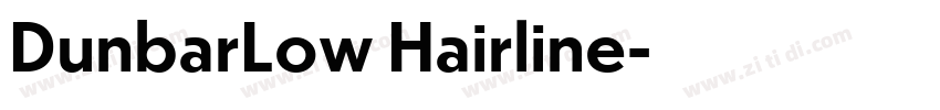 DunbarLow Hairline字体转换